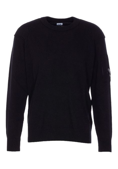 maglione girocollo uomo nero C.P. COMPANY | RFCMKN707A-110149A999
